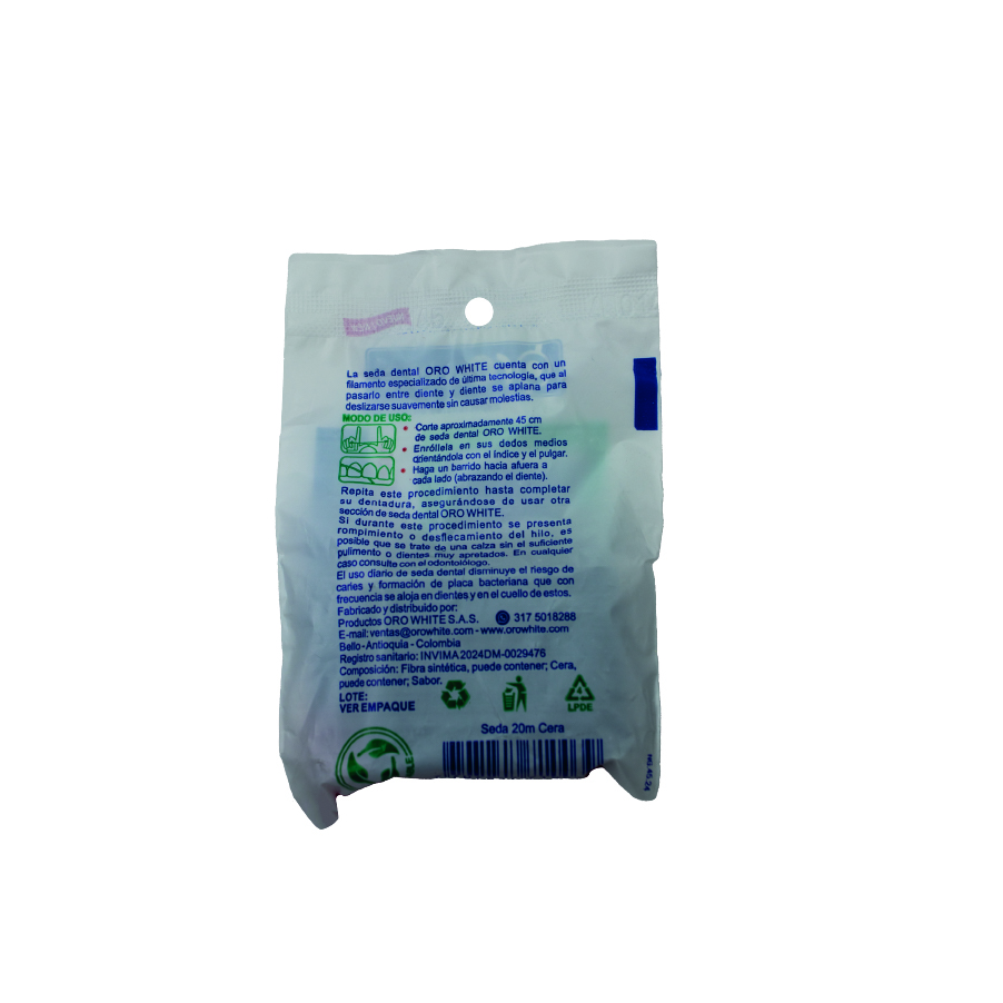 Seda Dental con Cera Económica 20mt