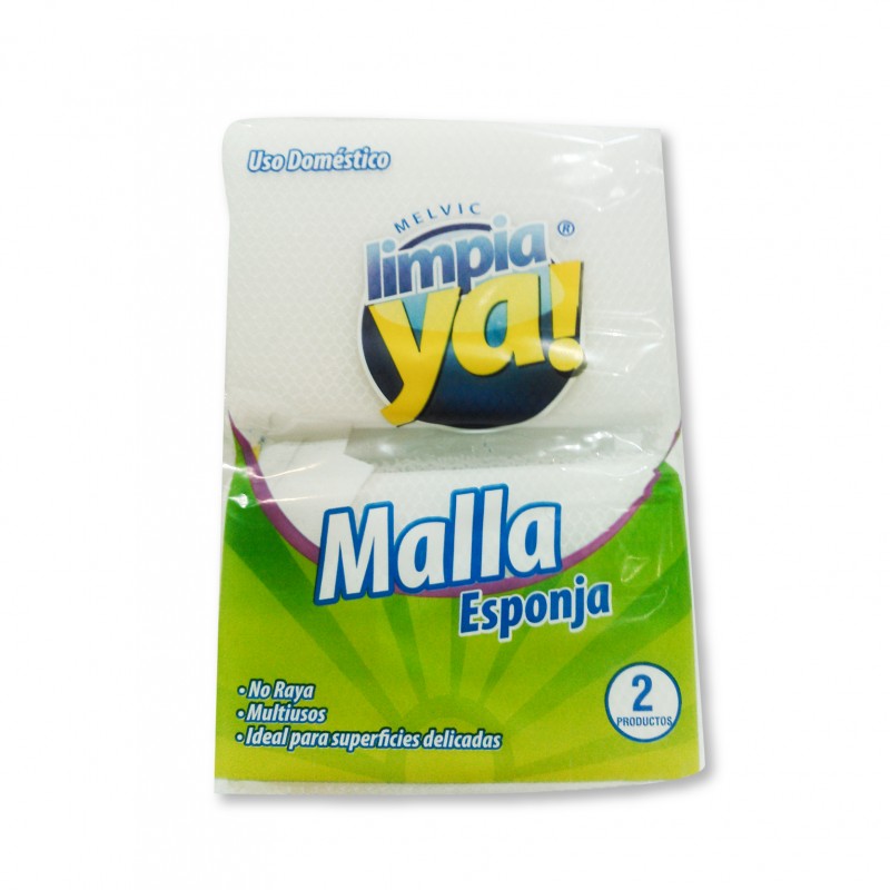 Esponja Malla blanca x2