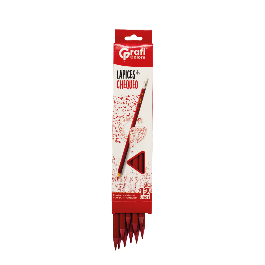 Lápiz Grafi Rojo x12 und