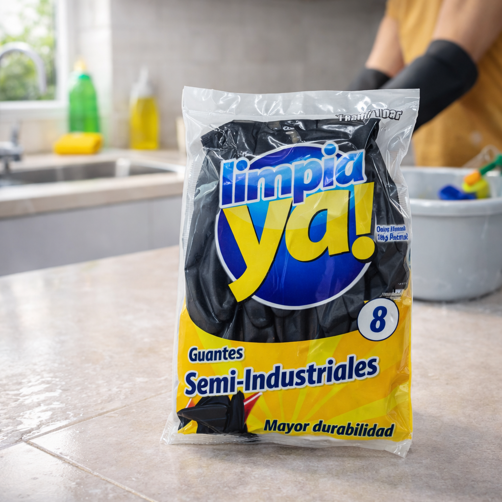 Guante Semi industrial Negro