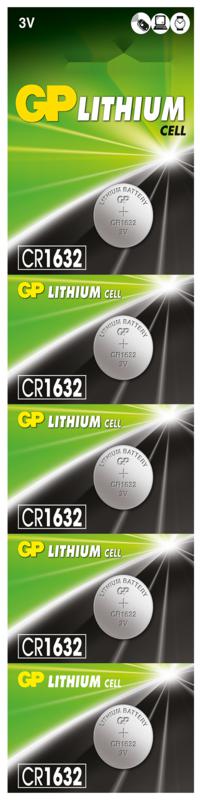 Pila Tipo moneda CR1632 x5 und