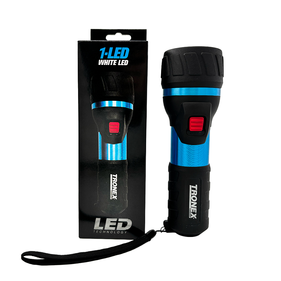 Linterna 180 Lúmenes LED 2 D Aluminio Azul Alta Potencia