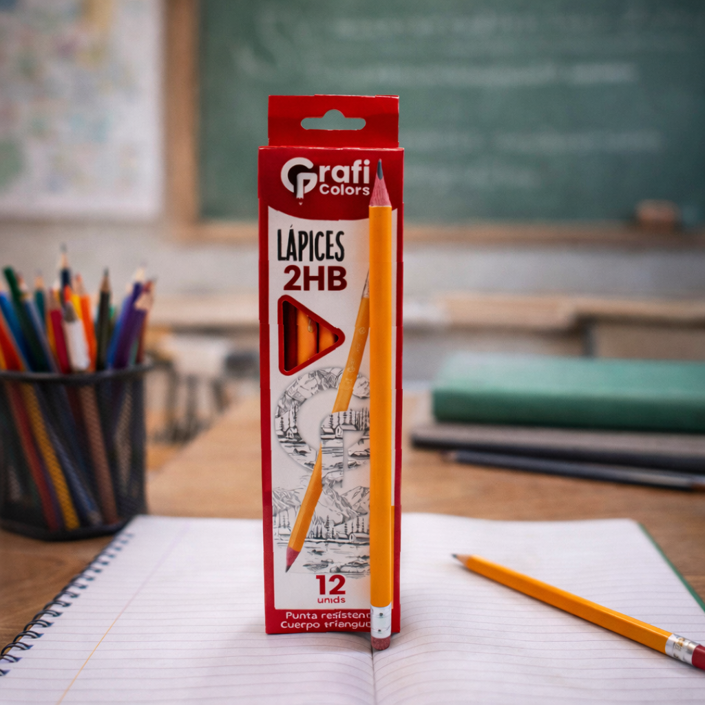 Lapiz Escolar Amarillo x12