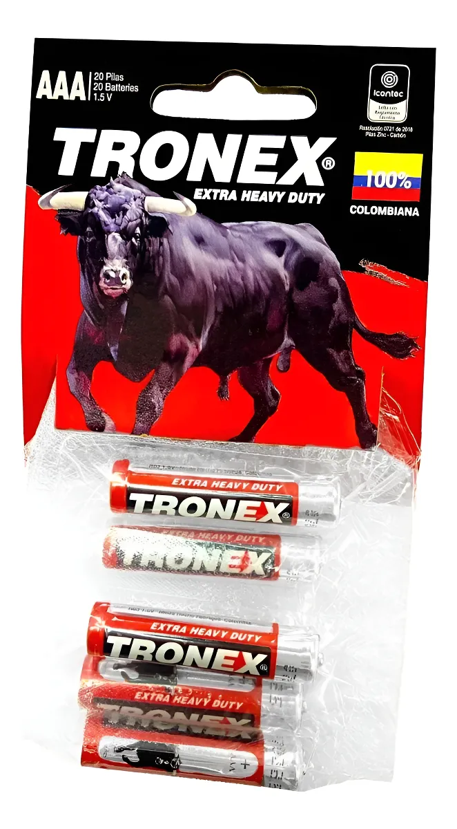 Pila bateria manganeso AAA ristra x10 und