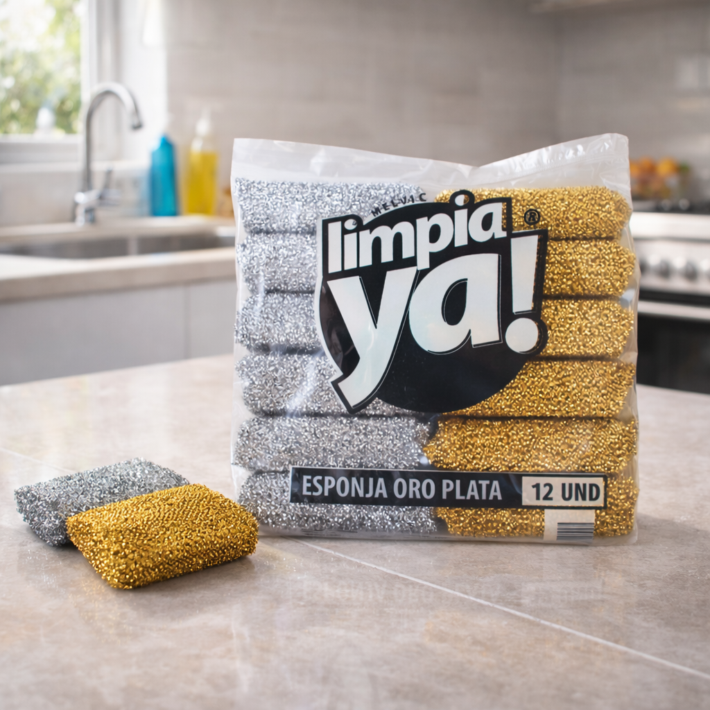 Esponja Oro Plata x12 und