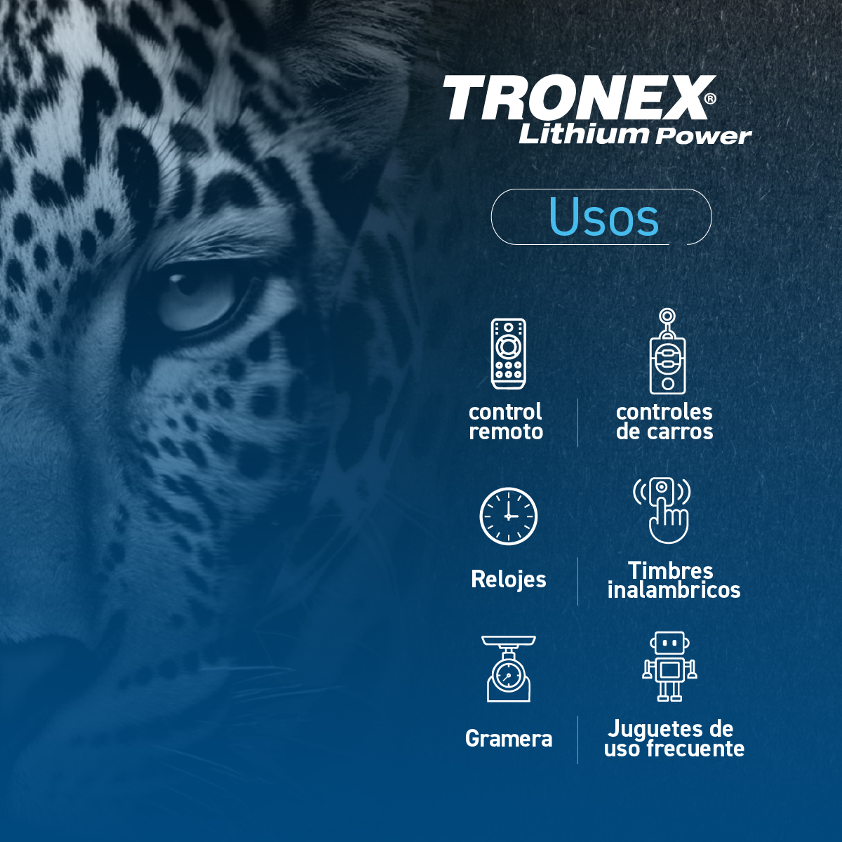 Pila Tronex CR2025 de Litio