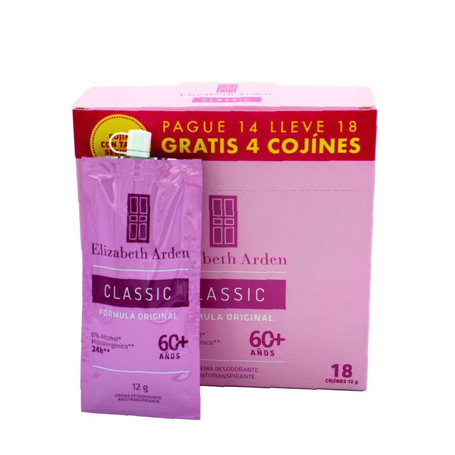 Desodorante mujer en crema paga 14 lleva 18 cojines