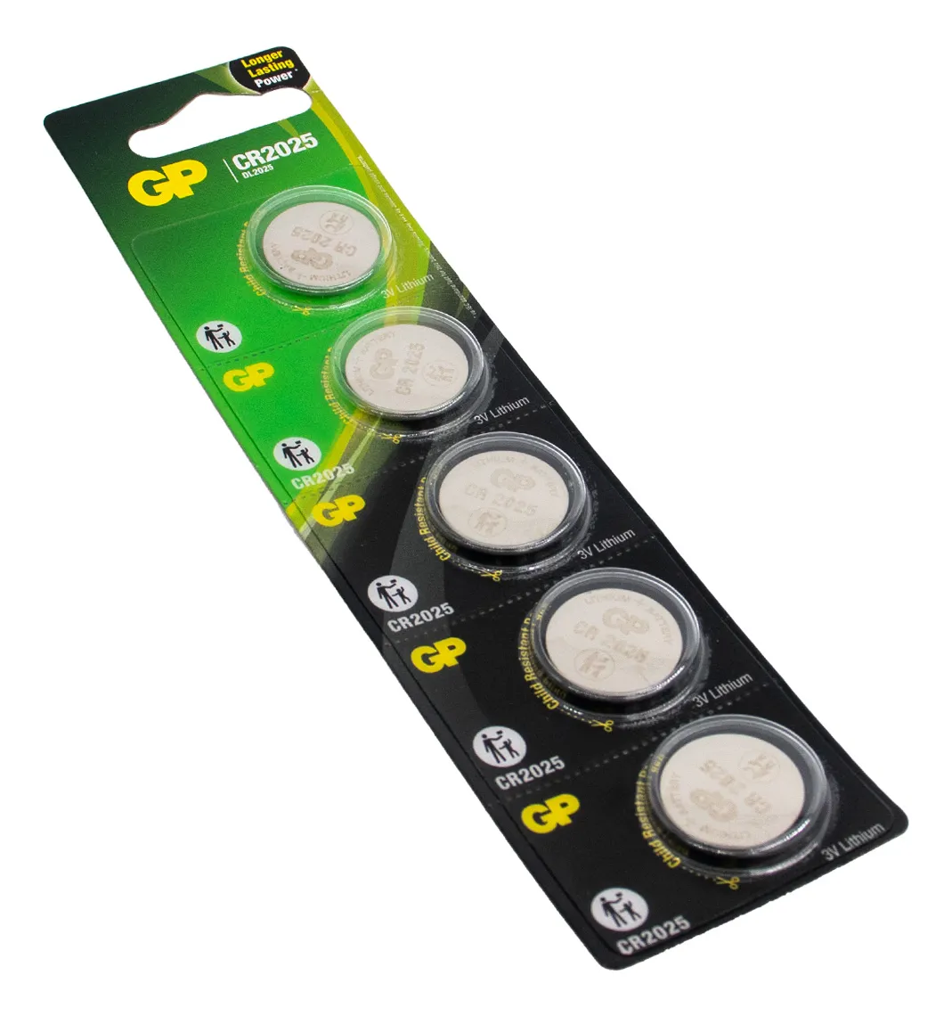 Pila Tipo moneda CR2025 x5 und