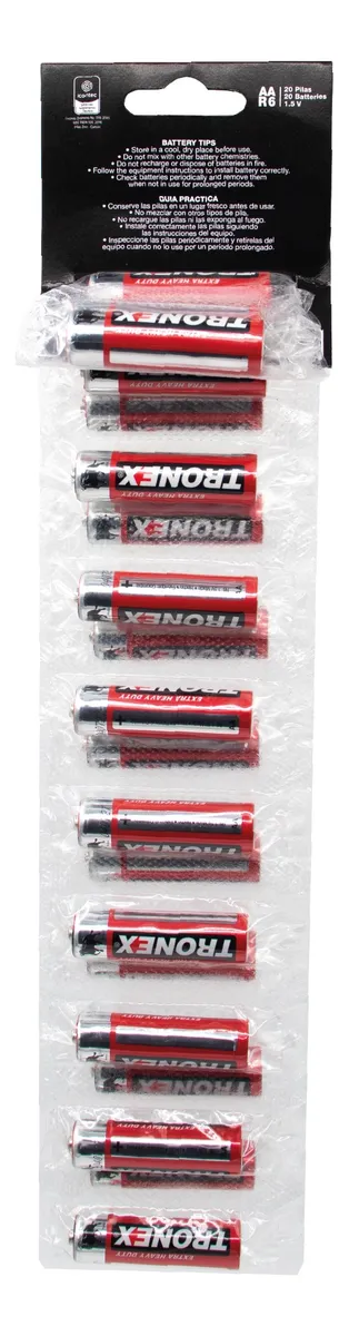 Pila bateria Manganeso AA Ristra x10 und