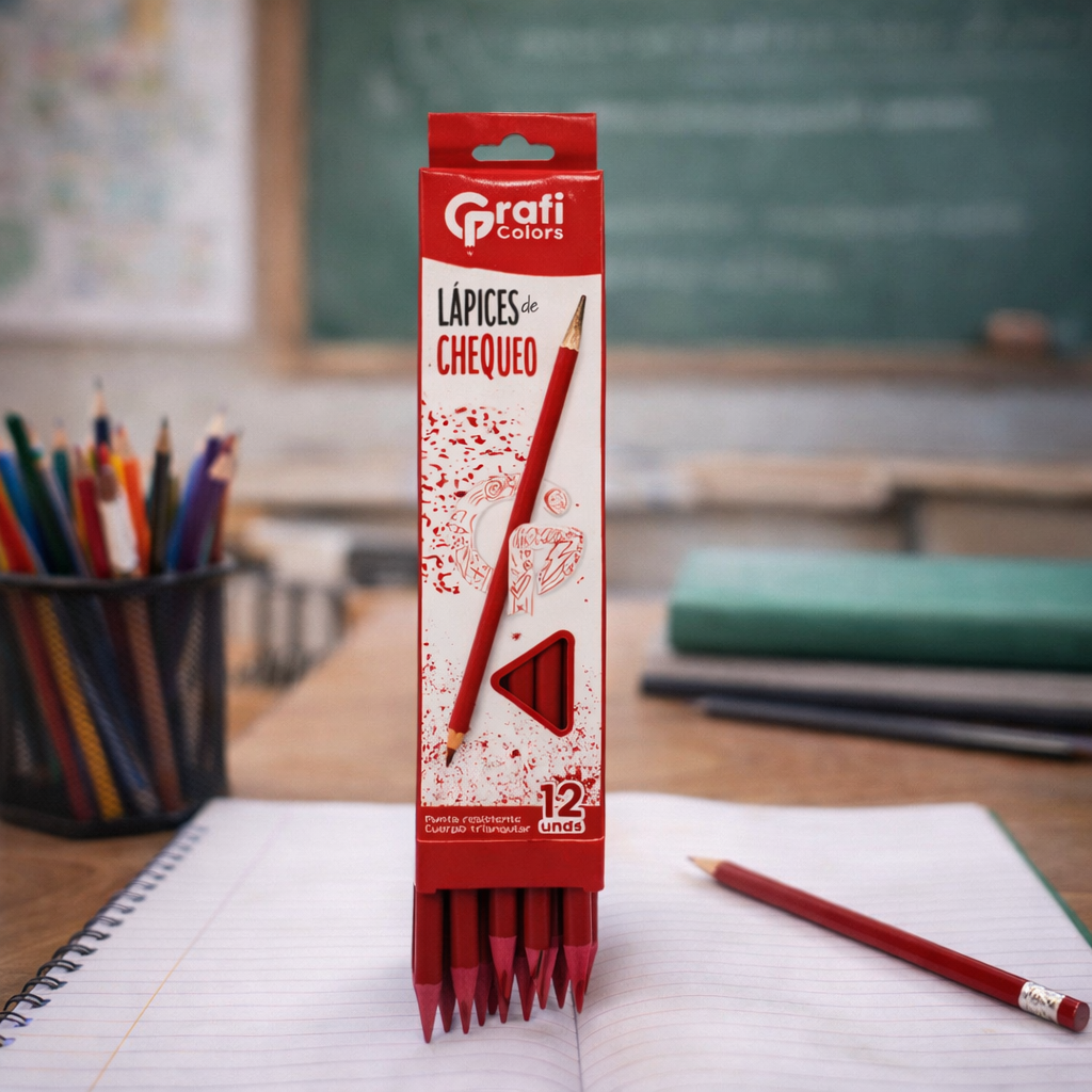 Lápiz Grafi Rojo x12 und