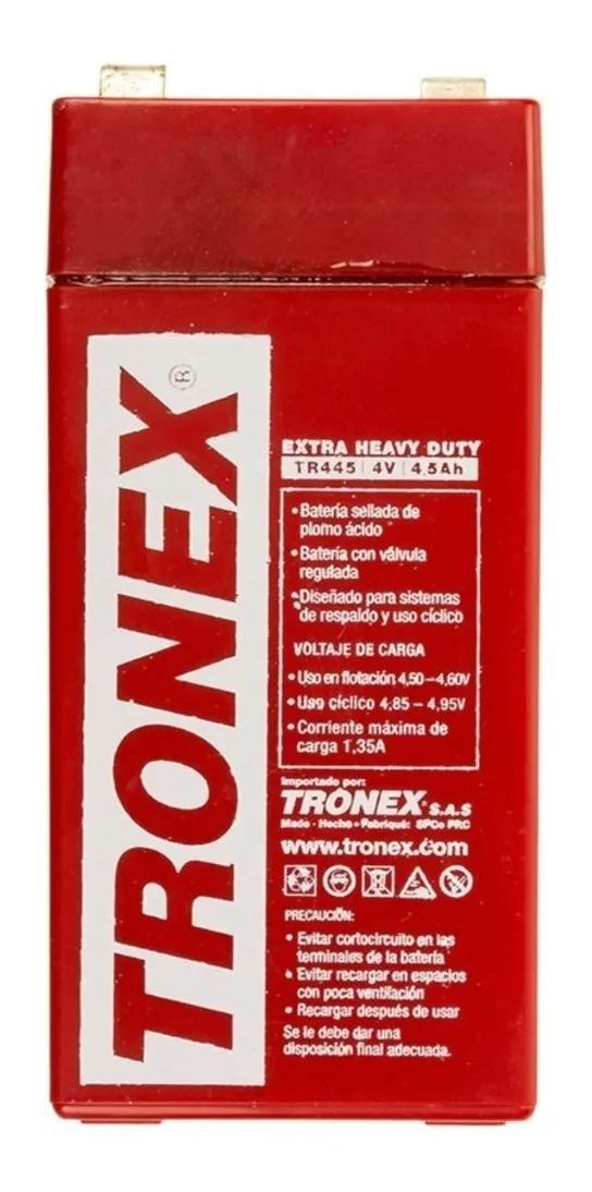 Batería sellada roja 4V 4,5A