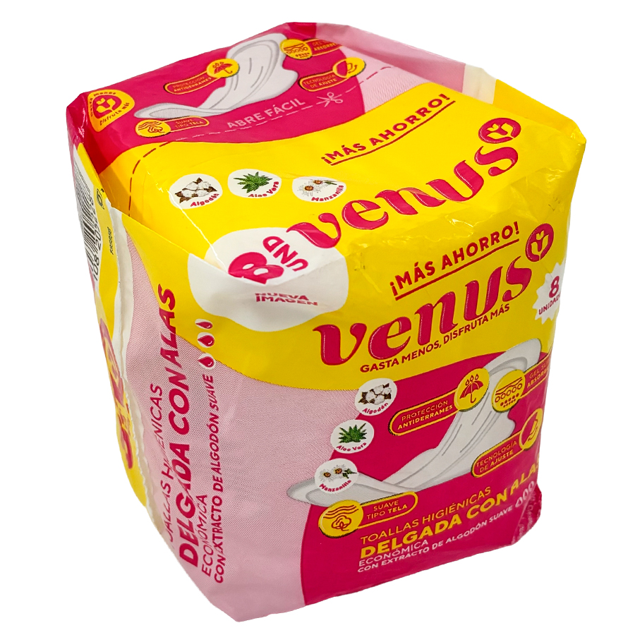 Toalla Femenina Venus Delgada x8