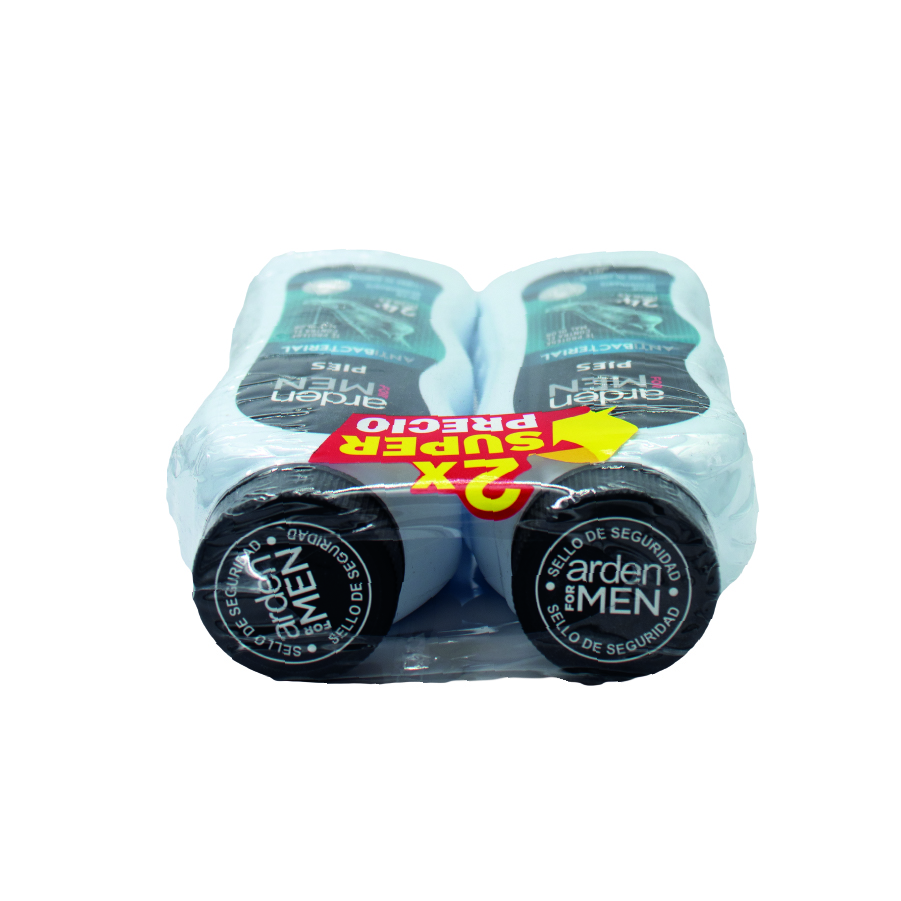 Talco en polvo para pies antibacterial 85g x2