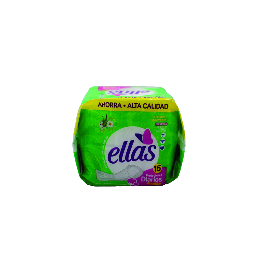 Protectores diarios anatómico x15 und