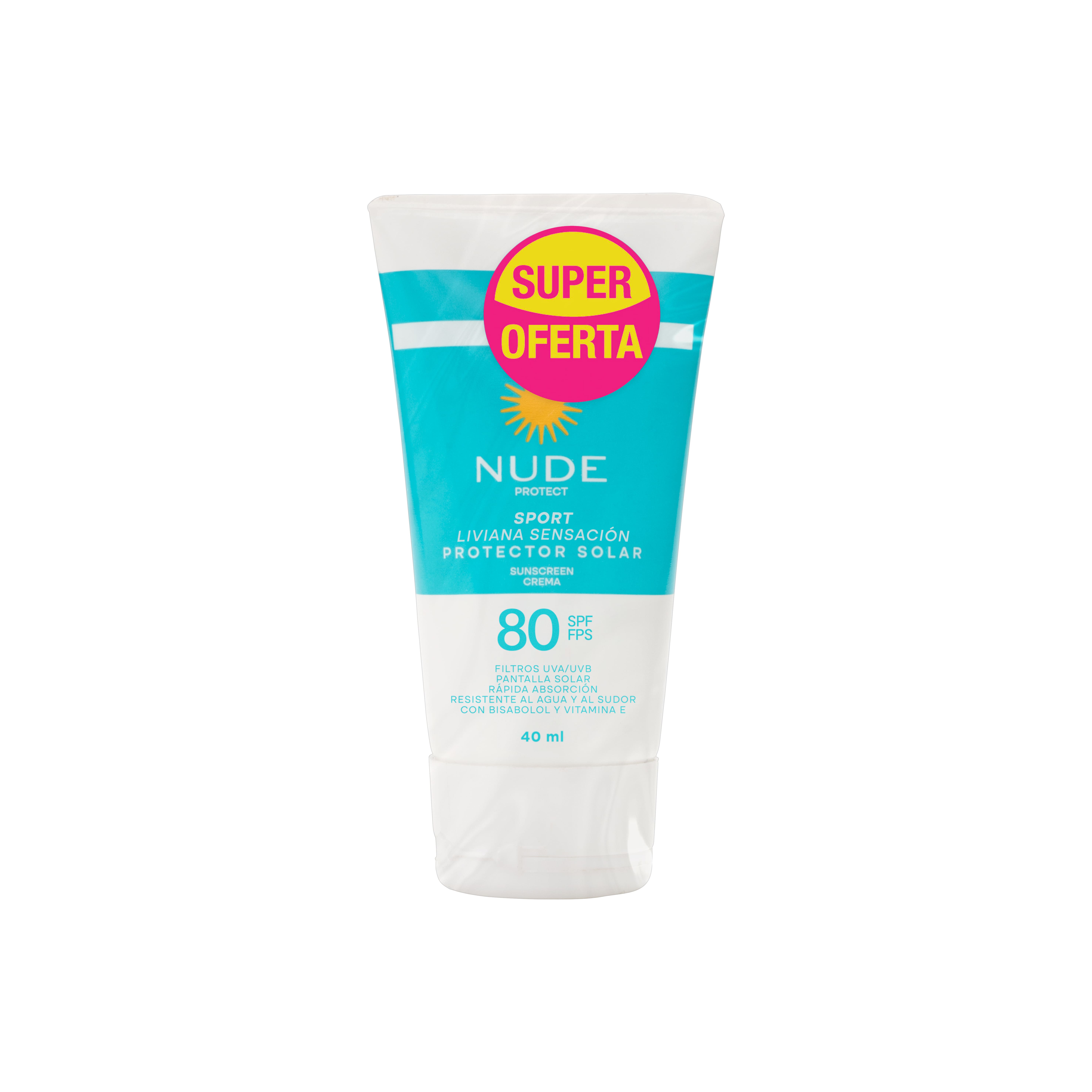 Protector Solar SPF80 Liviana 40ml x2