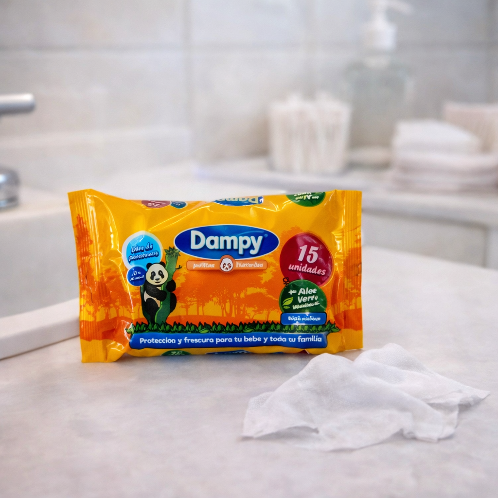 Pañitos Húmedos  Amarillo x15 und