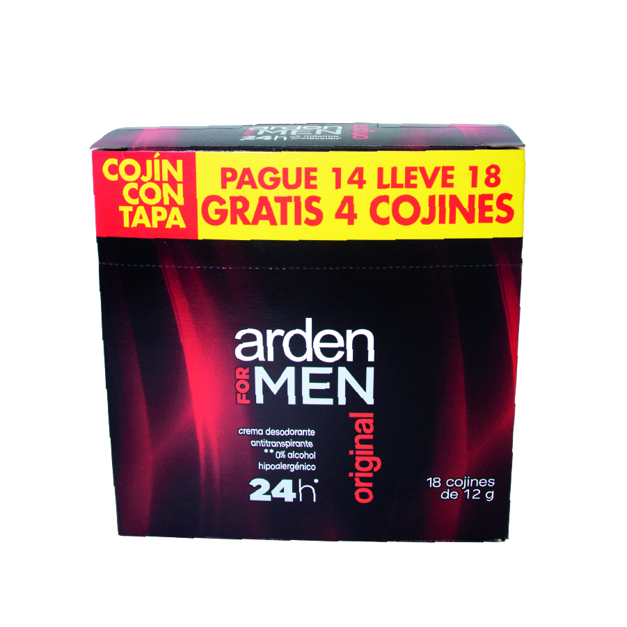 Desodorante hombre en crema paga 14 lleva 18 cojines