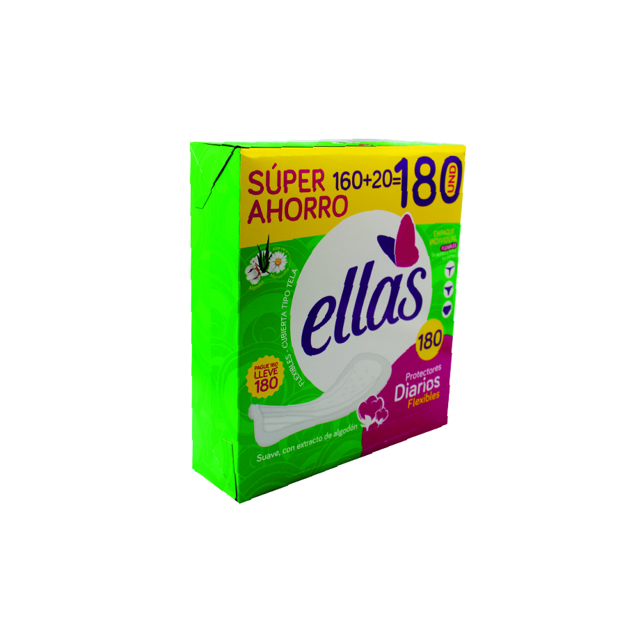 Protectores diarios anatomicos X180 und