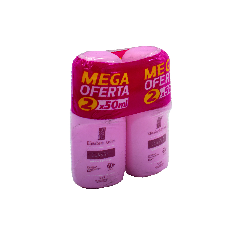 Desodorante mujer Classic Rollon 50ml x2 und