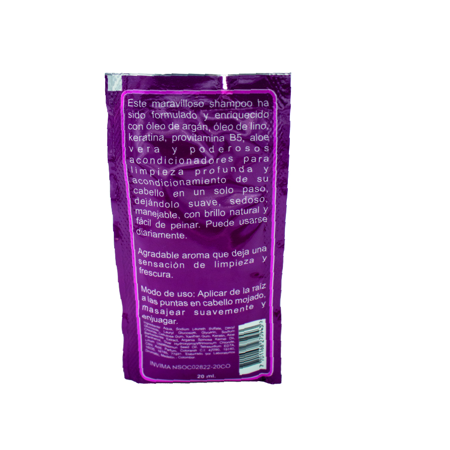 Shampoo Acondicionador en sobre 20 ml