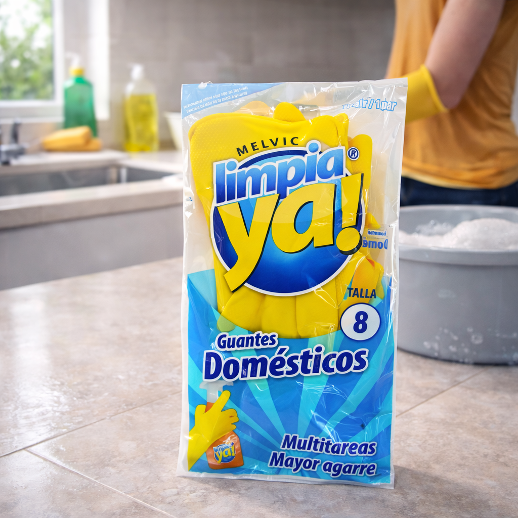 Guante Doméstico Amarillo Limpiaya
