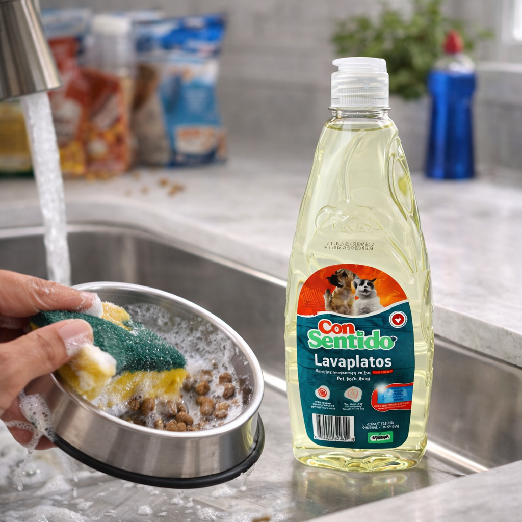 Lavaplatos liquido antibacterial mascotas