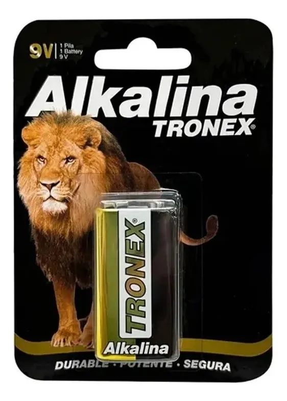 Pila bateria alcalina 9V blister x1