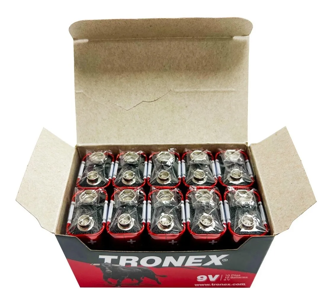 Pila bateria manganeso 9V  bulk x10 und