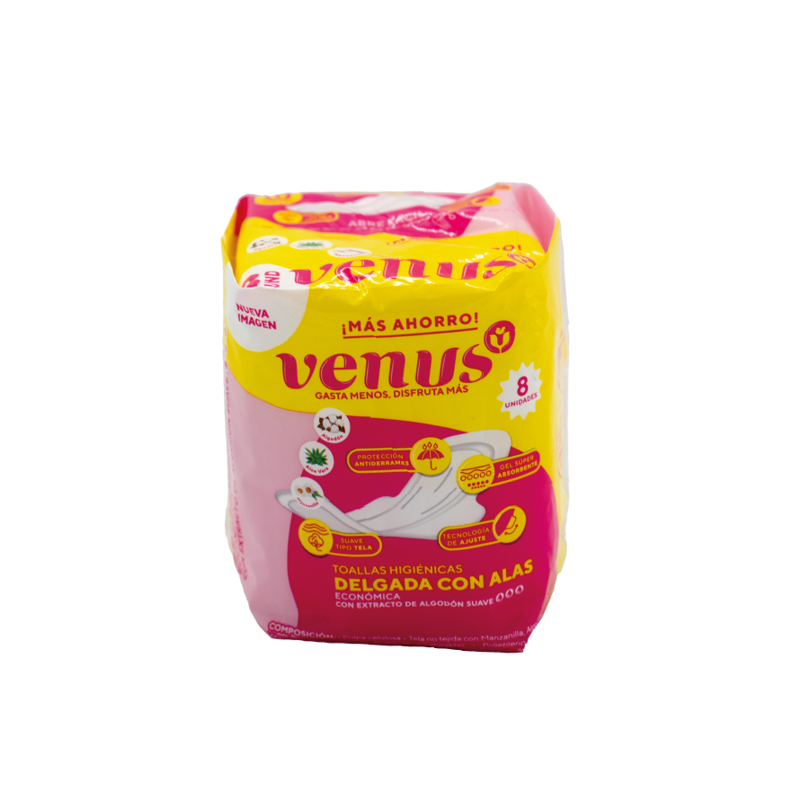 Toallas Higiénicas delgadas x8 und