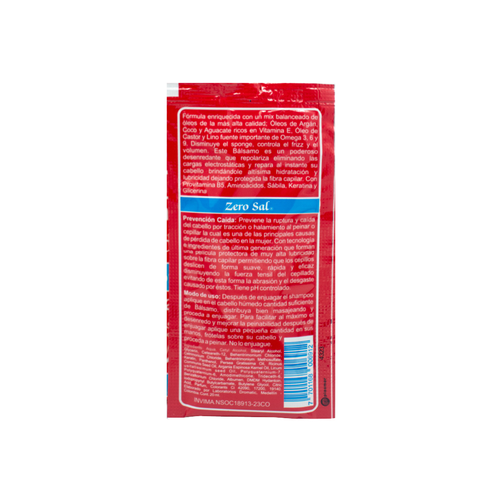 Sachet Balsamo Zero sal x1 und