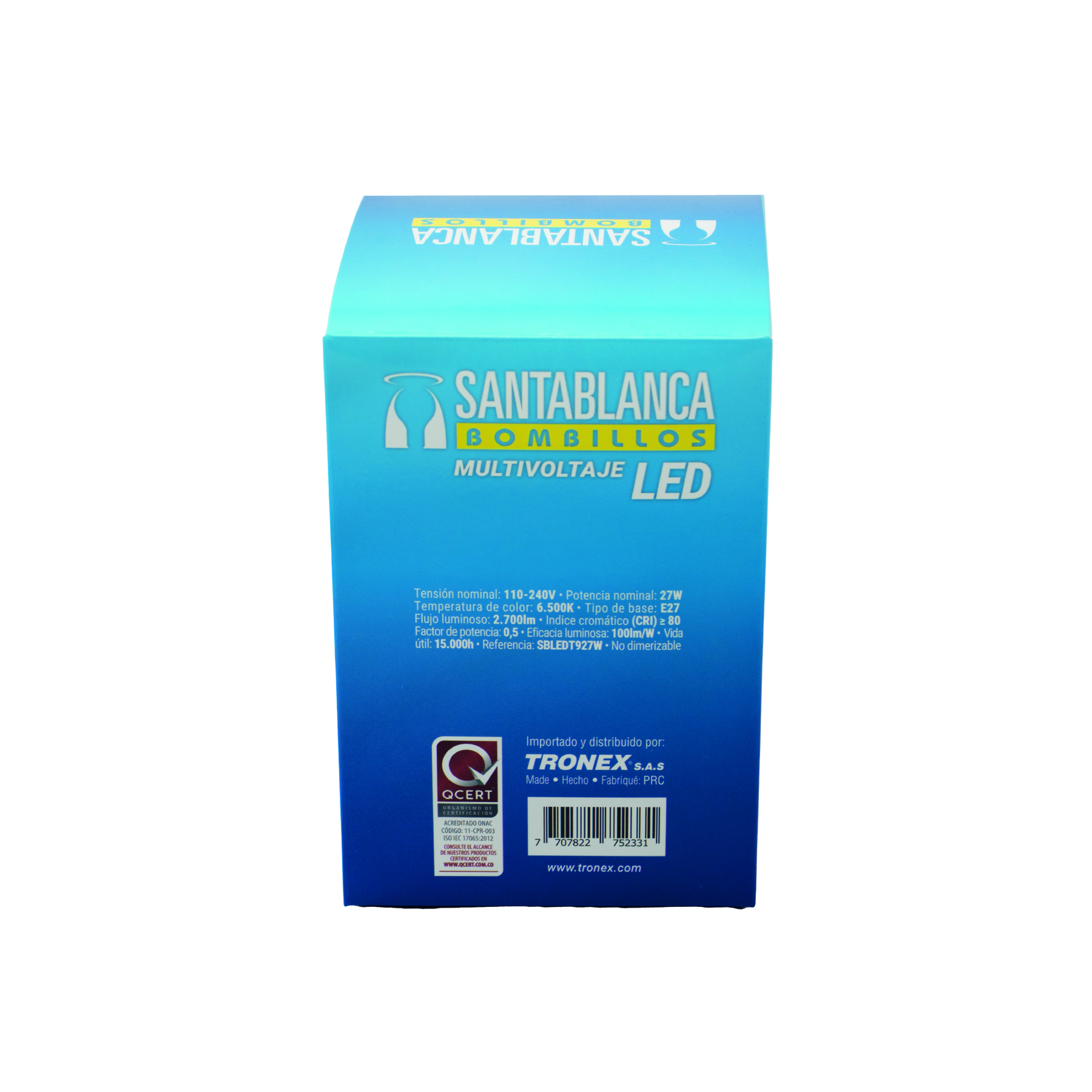 Bombillo Led luz blanca 27w