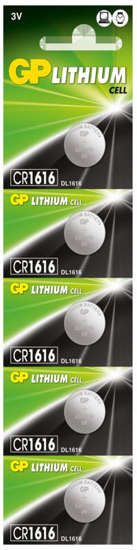 Pila Tipo moneda CR1616 x5 und