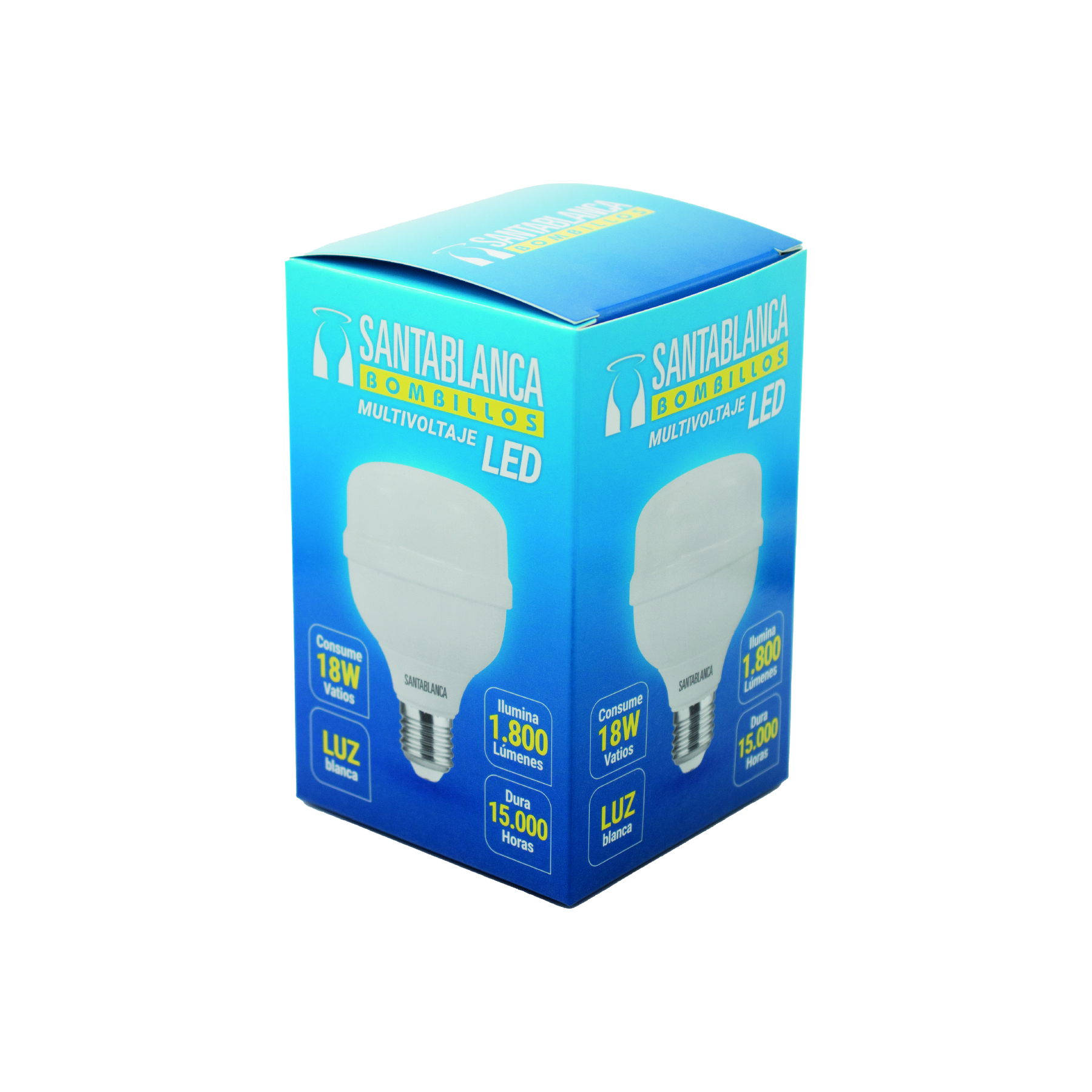 Bombillo Led luz blanca 18w
