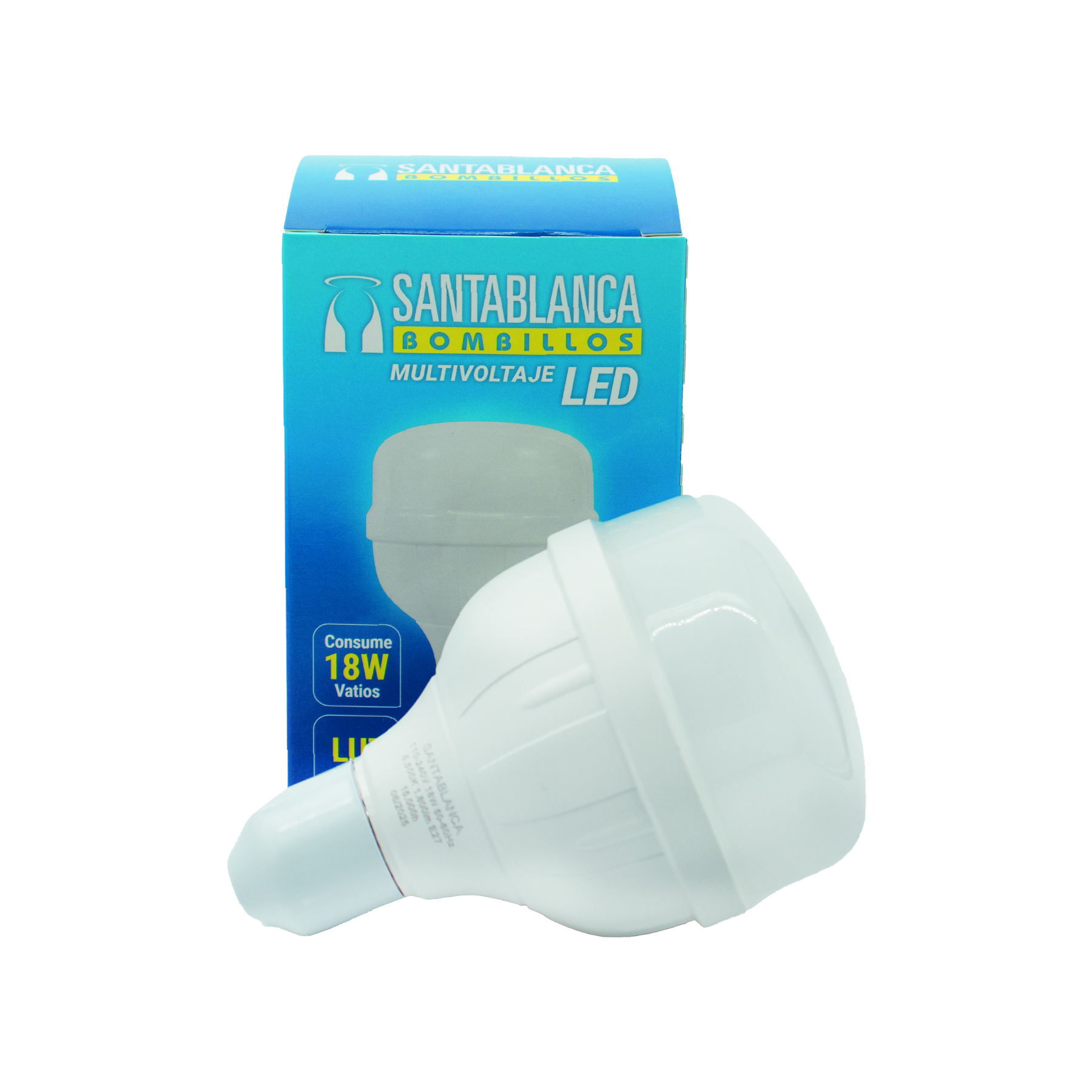 Bombillo Led luz blanca 18w
