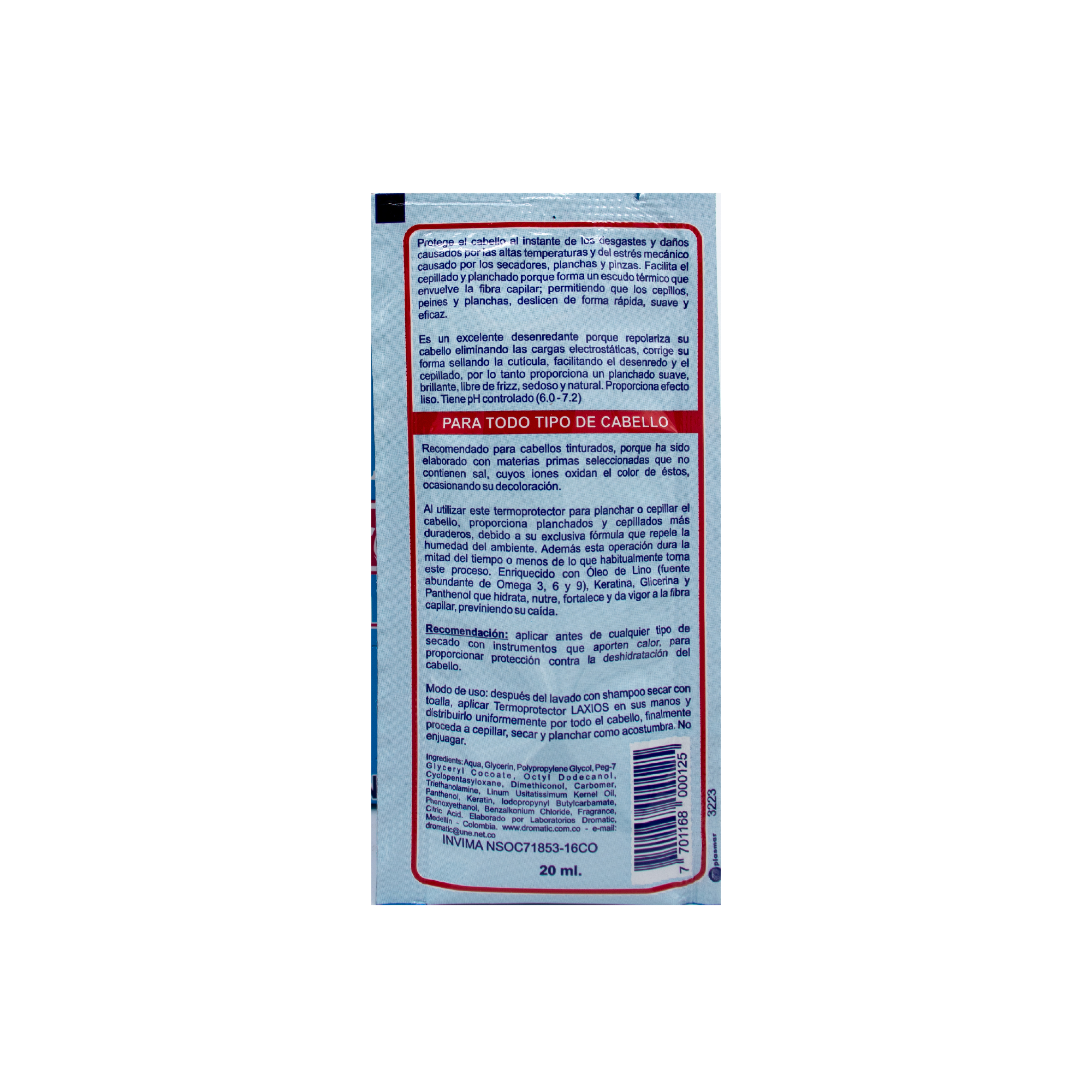 Sachet Termoprotector Capilar x1 und