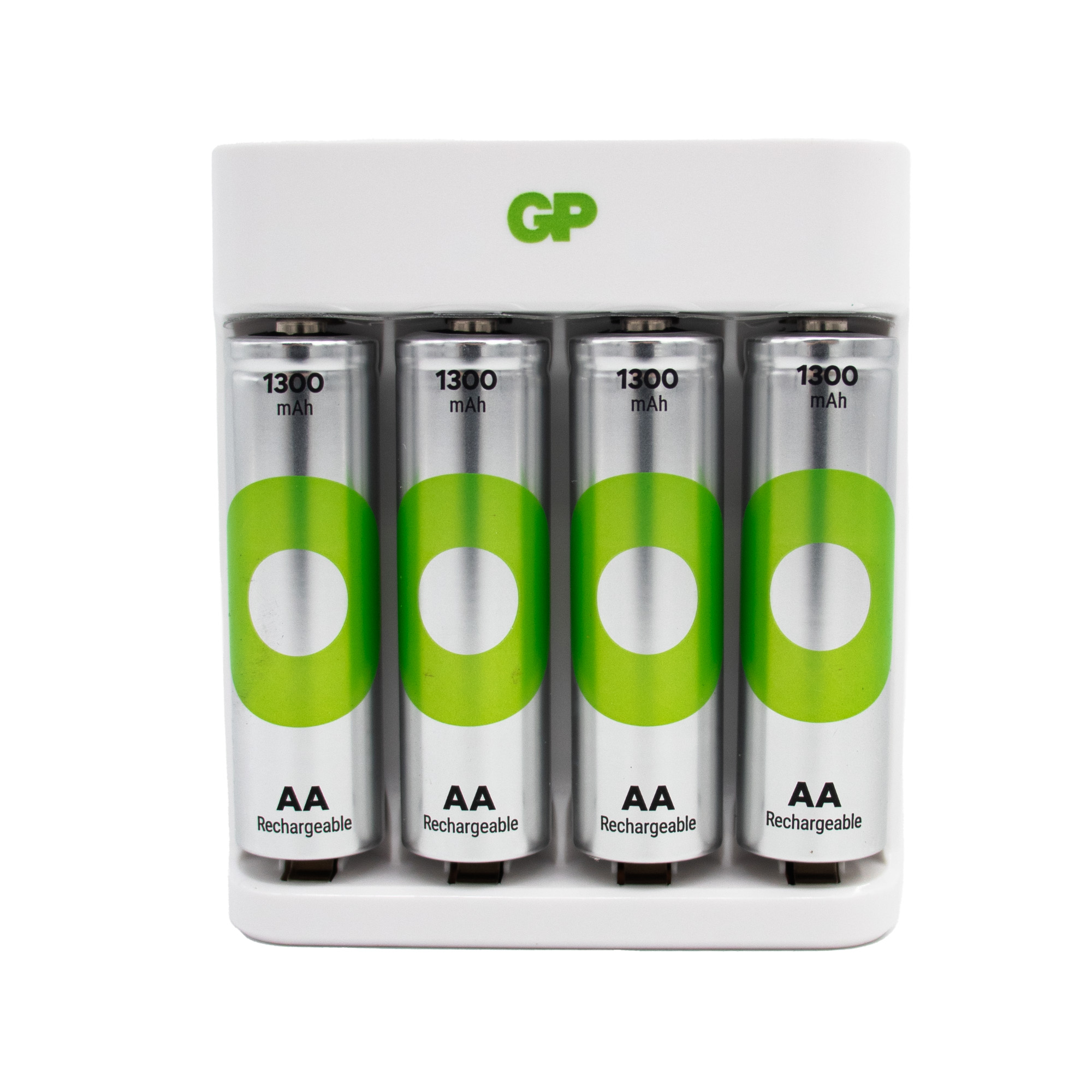 Cargador de pilas con 4 pilas AA 1300 mah