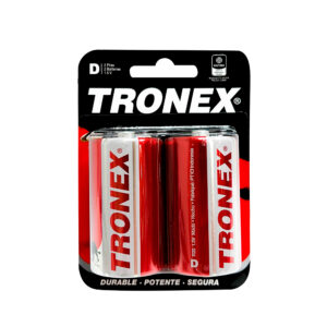 Pila bateria manganeso Tipo D blister x2 und