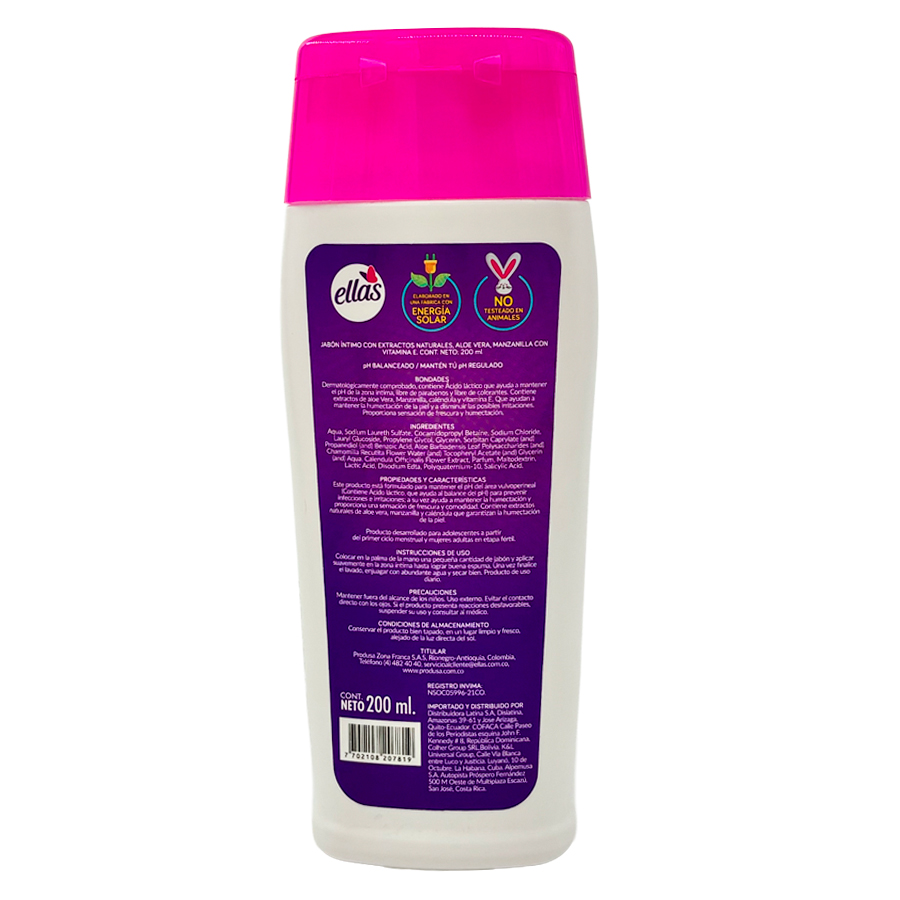 Jabón Íntimo Ellas 200ml