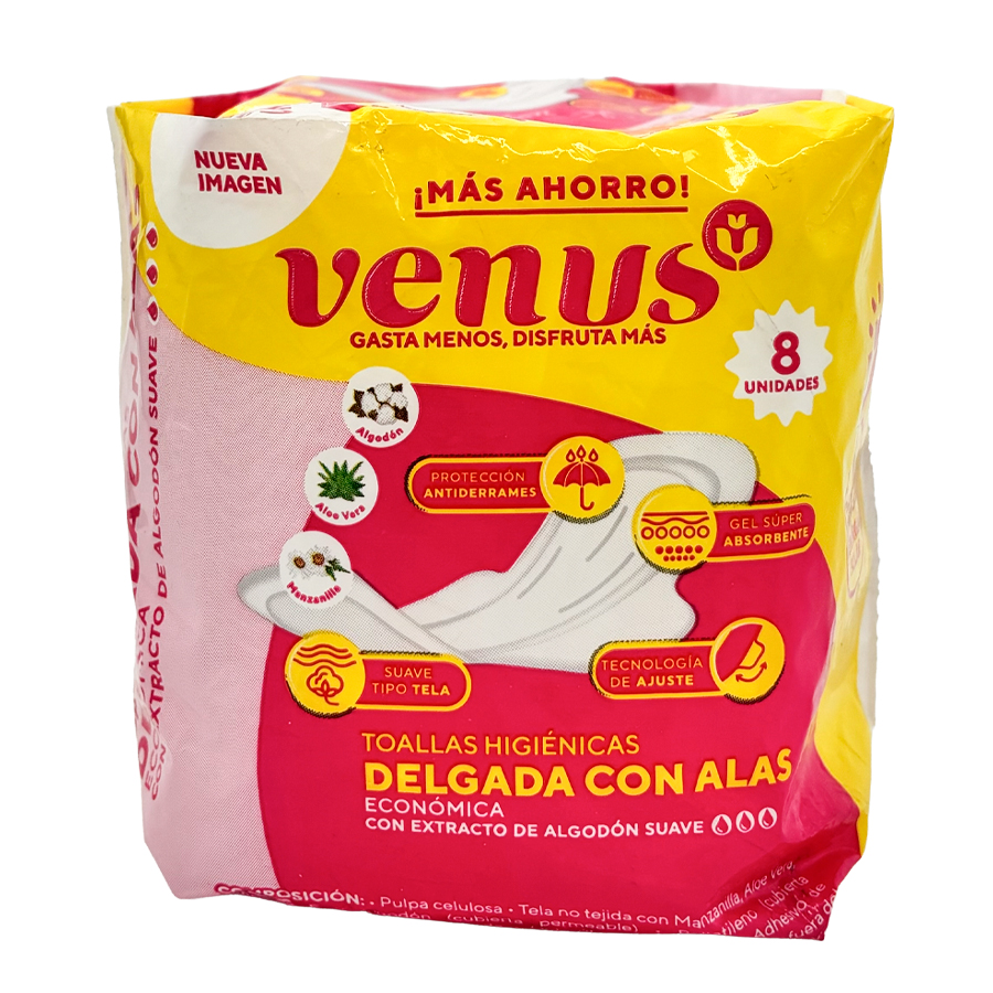 Toalla Femenina Venus Delgada x8