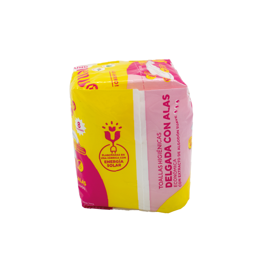 Toallas Higiénicas delgadas x8 und