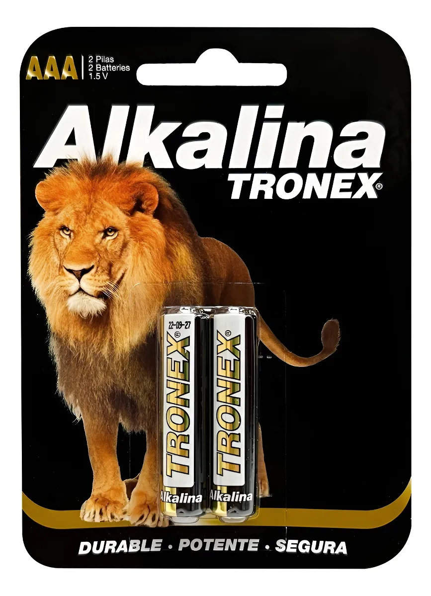 Pila bateria alcalina AAA  blister x2 und