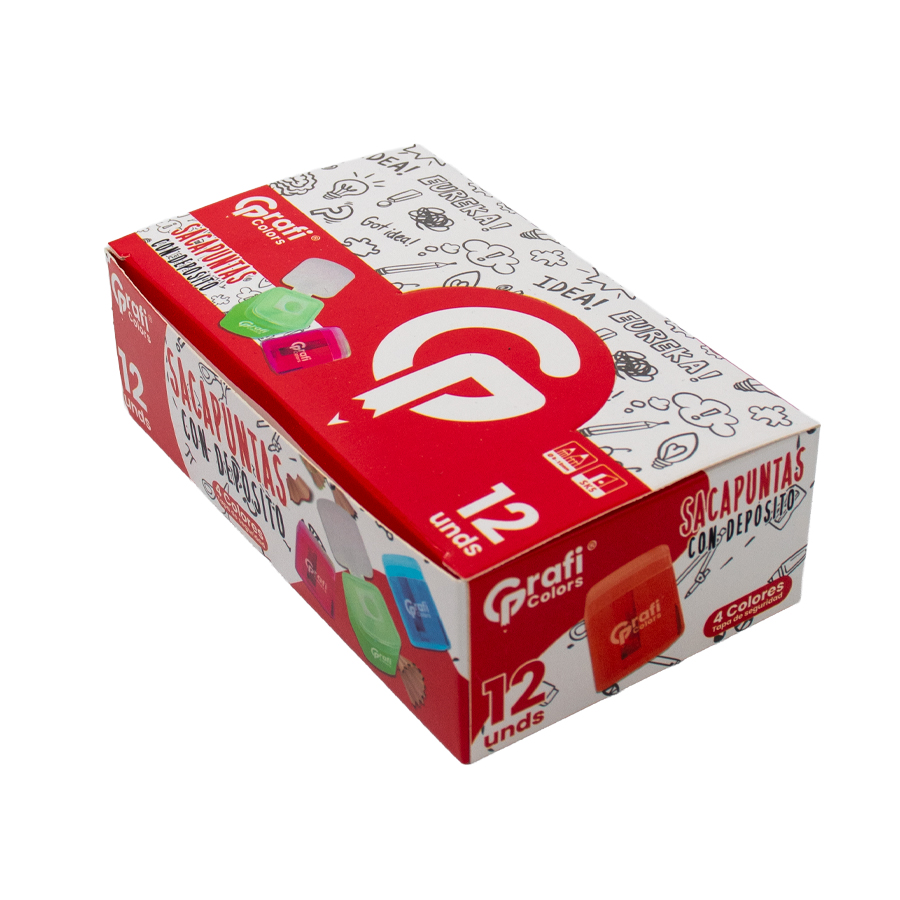 Sacapunta con Depósito Cuadrado GráficoColors