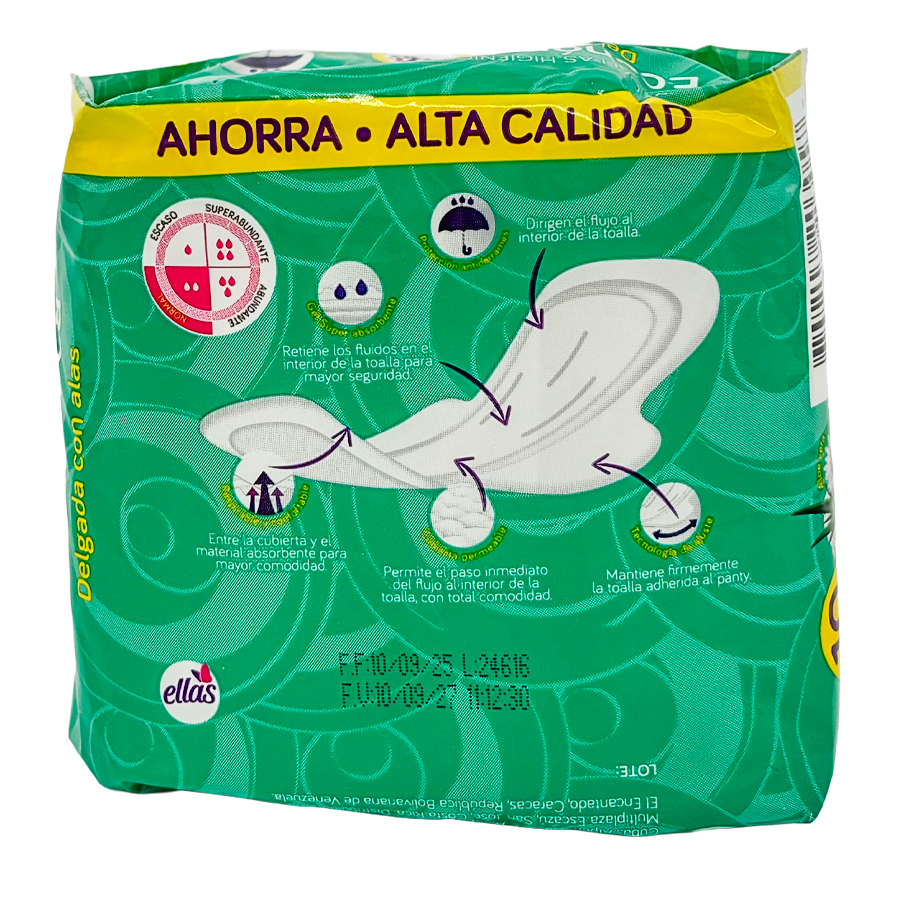Toalla Femenina Ellas Económica x10
