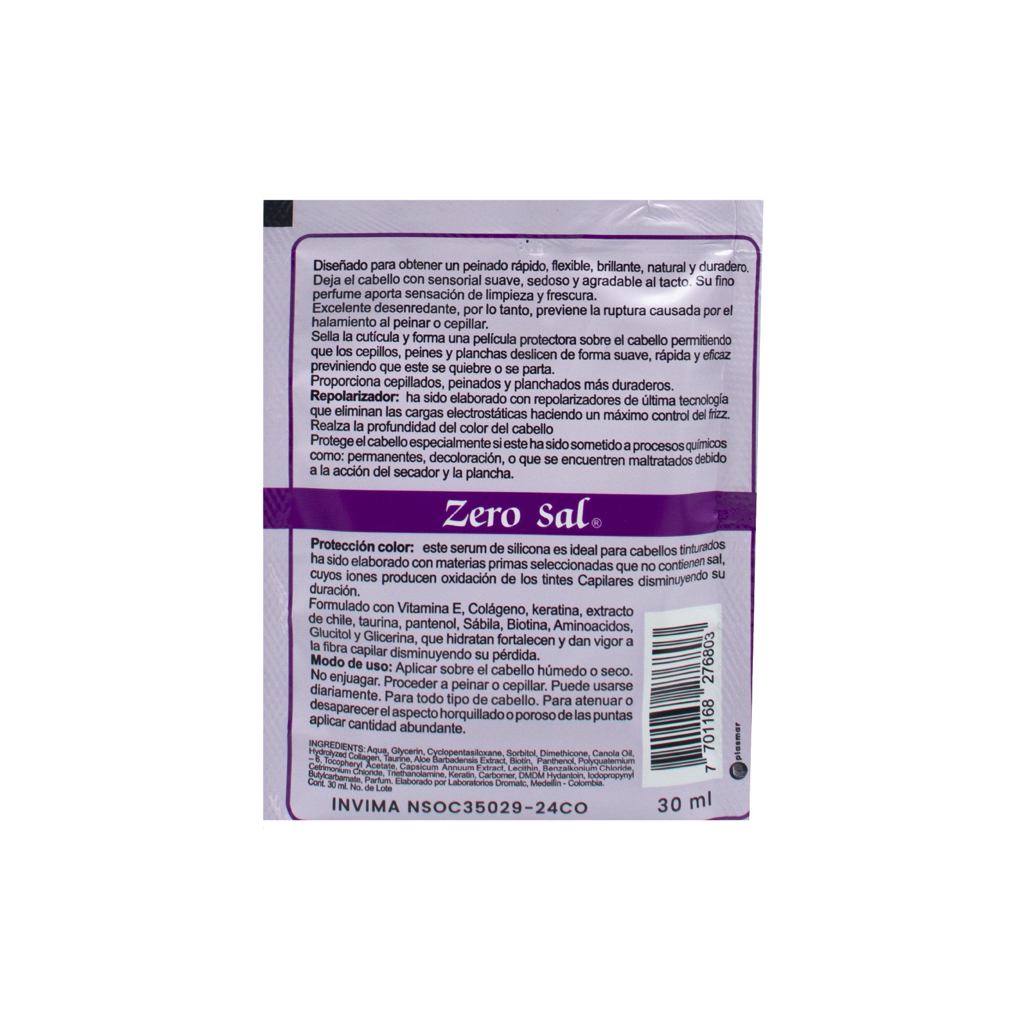 Sachet Serum de Silicona x1 und